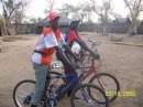 Lewo and Simon bicycle outreach